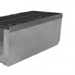 лотки водоотводные  бетонные с решетками 