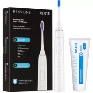 Звуковая зубная щетка Revyline RL 015 White и зубная паста