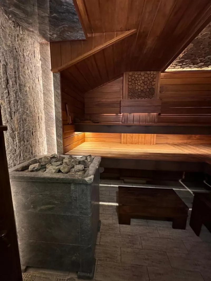 Русская баня с теплым бассейном,  беседкой и мангалом в центре Сириуса 2